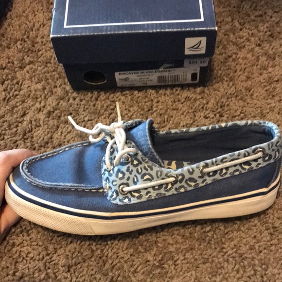 blue on blue sneakers leopard